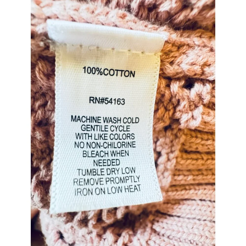 Marc New York Andrew Marc Large Pink/Mauve Knit Sweater - Picture 8 of 9